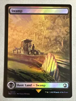 MTG / Swamp / REX / #0023 / FOIL (Full Art) / Land / NM - Image 1