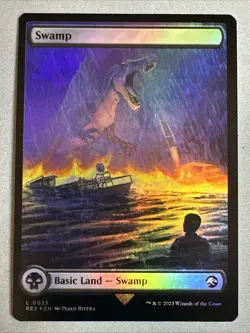 MTG / Swamp / REX / #0023 / FOIL (Full Art) / Land / NM - Image 2