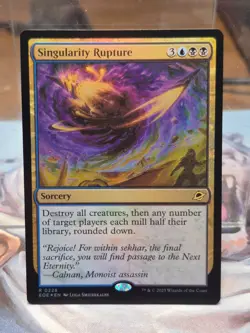 R 0228 Singularity Rupture Sorcery FOIL Rare EOE Edge of Eternities MTG Card NM - Image 1