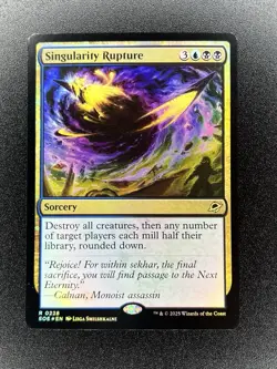 R 0228 Singularity Rupture Sorcery FOIL Rare EOE Edge of Eternities MTG Card NM - Image 1