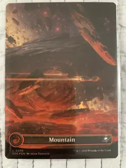 MTG, Edge of Eternities, NM Mountain (0370) (Borderless) (Galaxy Foil) - Image 1