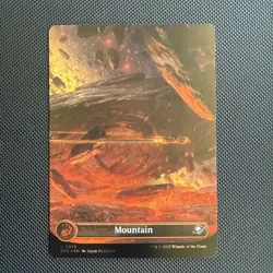MTG, Edge of Eternities, NM Mountain (0370) (Borderless) (Galaxy Foil) - Image 1