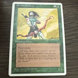 ***Elvish Archers*** MTG Alternate 4th Edition Magic Kid Icarus - Image 1