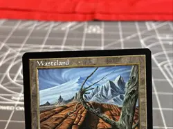 Vintage 1997 MTG Tempest Wasteland Card NM - Image 5