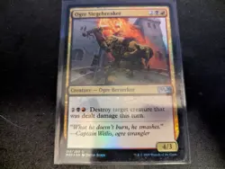MTG Magic the Gathering FOIL Ogre Siegebreaker M20! - Image 1