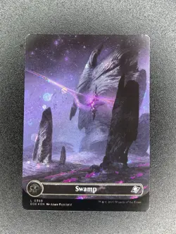 MTG - Swamp 0369 (Borderless Galaxy Foil) - Edge of Eternities NM/M Condition - Image 1