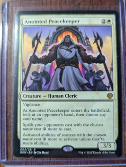 MTG Anointed Peacekeeper Dominaria United Regular NM - Image 1