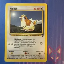 * Base Set 2 - MP - Pidgey 86/130 - Unlimited - WOTC Vintage Pokemon (US Seller) - Image 1