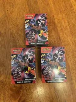 Pokemon Scarlet & Violet Destined Rivals Booster Bundle Box Sealed Lot Of 3 - Image 1