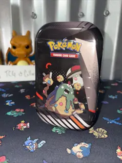 Pokemon TCG S&V Black Bolt and White Flare Unova Mini Tin Garbodor & Amoonguss ! - Image 1