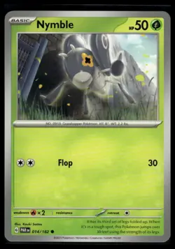 Pokemon SV04: Paradox Rift #014/182 Nymble Freshly Pulled - Image 1