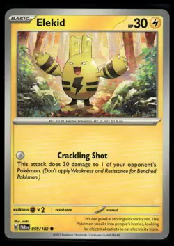 Pokemon SV04: Paradox Rift #059/182 Elekid Freshly Pulled - Image 1