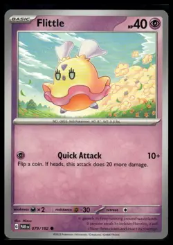 Pokemon SV04: Paradox Rift #079/182 Flittle Freshly Pulled - Image 1