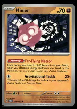 Pokemon SV04: Paradox Rift #099/182 Minior Freshly Pulled - Image 1