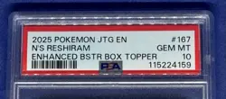 Pokemon N's Reshiram Journey Together Box Topper Promo #167 PSA 10 Gem Mint - Image 3