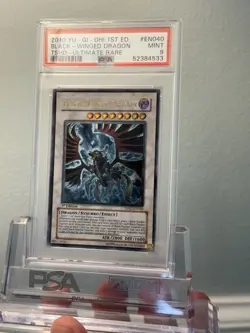 PSA 9 BLACK-WINGED DRAGON TSHD-EN040 1st FIRST EDITION ULTIMATE RARE Yugioh! - Image 1