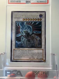 PSA 9 BLACK-WINGED DRAGON TSHD-EN040 1st FIRST EDITION ULTIMATE RARE Yugioh! - Image 3