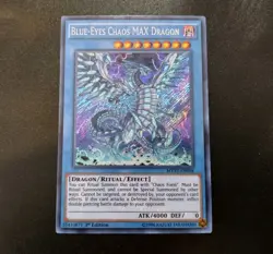 Blue-Eyes Chaos MAX Dragon MVP1-ENS04 Secret Rare 1st Edition Yugioh Card LP - Image 1