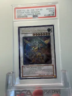YUGIOH 1ST ED RGBT-EN042 POWER TOOL DRAGON ULTIMATE RARE PSA 9 MINT - Image 4