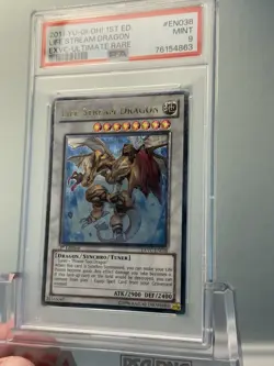 Yugioh Life Stream Dragon EXVC-EN038 Ultimate Rare 1st Ed PSA 9 MINT EU print - Image 2