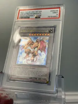 Yugioh Life Stream Dragon EXVC-EN038 Ultimate Rare 1st Ed PSA 9 MINT EU print - Image 4