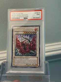 Black Rose Dragon Ultimate Rare CSOC-EN039 PSA 9 MINT YuGiOh - Image 2
