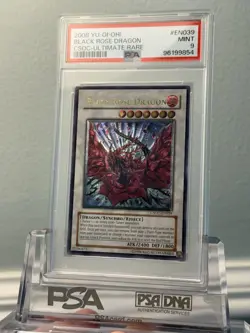 Black Rose Dragon Ultimate Rare CSOC-EN039 PSA 9 MINT YuGiOh - Image 3