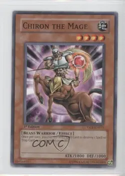 Chiron the Mage 1st Ed. YuGiOh Jaden Yuki Starter Deck #YSDJ-EN015 2007 0n8 - Image 1