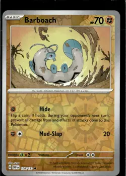 Pokemon Barboach 108/197 Obsidian Flames Reverse Holo Common 5 Card Lot - Image 1