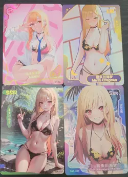 Marin Kitagawa My Dress Up Darling Card Lot Waifu Anime 4 cards Goddess Story - Image 1