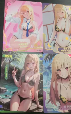 Marin Kitagawa My Dress Up Darling Card Lot Waifu Anime 4 cards Goddess Story - Image 2