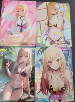 Marin Kitagawa My Dress Up Darling Card Lot Waifu Anime 4 cards Goddess Story - Image 3