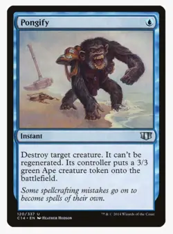 Pongify #120 C14 Magic Card In Protective Sleeve - Image 1