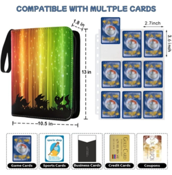 Pokemon 900 Pockets Trading Card Binder 9 Pocket Cards Eevee Evolutions - NEW - Image 5