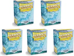 5 Packs Dragon Shield Matte Clear Standard Size 100 ct Card Sleeves - Image 2