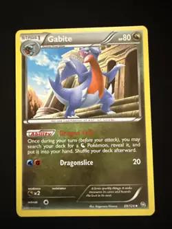 Gabite 89/124 B&W Dragon Exalted 2012 - Pokemon Card - LP - Image 1