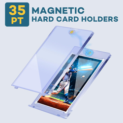 128ct Magnetic Card Holders, 35pt One Touch Holder, U-V 128Pack, Clear - Image 4