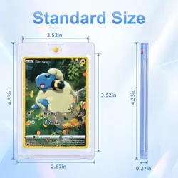 120ct Magnetic Card Holder for Trading Cards, 35pt One 120, Clear - Image 4