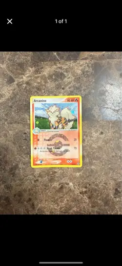 Pokemon Arcanine Card - Rare Holofoil Trading Card Game - Image 1