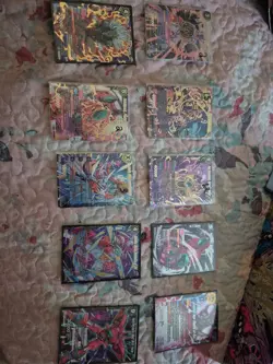 DragonBall card game mixed villain lot. 10 cards as shown. - Image 1