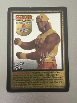 Hollywood Hulk Hogan Superstar Card - WWF/WWE Raw Deal - Summerslam - Image 1