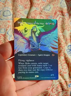 Shiko, Paragon of the Way [BORDERLESS FOIL] | Tarkir: Dragonstorm (MTG) | NM EN - Image 1
