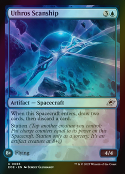 MTG Uthros Scanship Full Art Foil ** Edge of Eternities ** English - Image 1