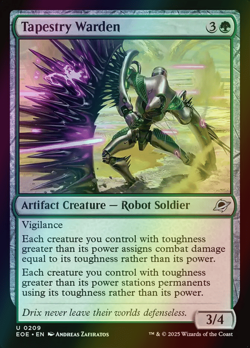 MTG Tapestry Warden Foil ** Edge of Eternities ** English - Image 1