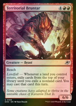 MTG Territorial Bruntar Foil ** Edge of Eternities ** English - Image 1
