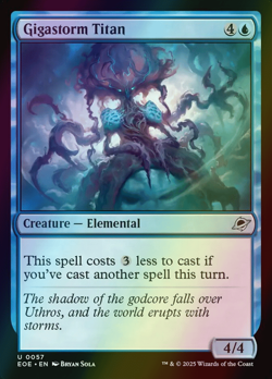 MTG Gigastorm Titan Foil ** Edge of Eternities ** English - Image 1