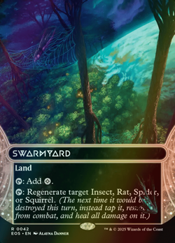 MTG Swarmyard Borderless Foil ** Edge of Eternities: Stellar Sights ** English - Image 1