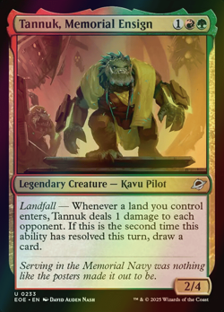 MTG Tannuk, Memorial Ensign Foil ** Edge of Eternities ** English - Image 1