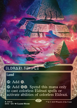 MTG Eldrazi Temple Borderless Foil ** Edge of Eternities: Stellar Sights ** En - Image 1