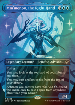 MTG Mm'menon, the Right Hand Borderless Foil ** Edge of Eternities ** English - Image 1